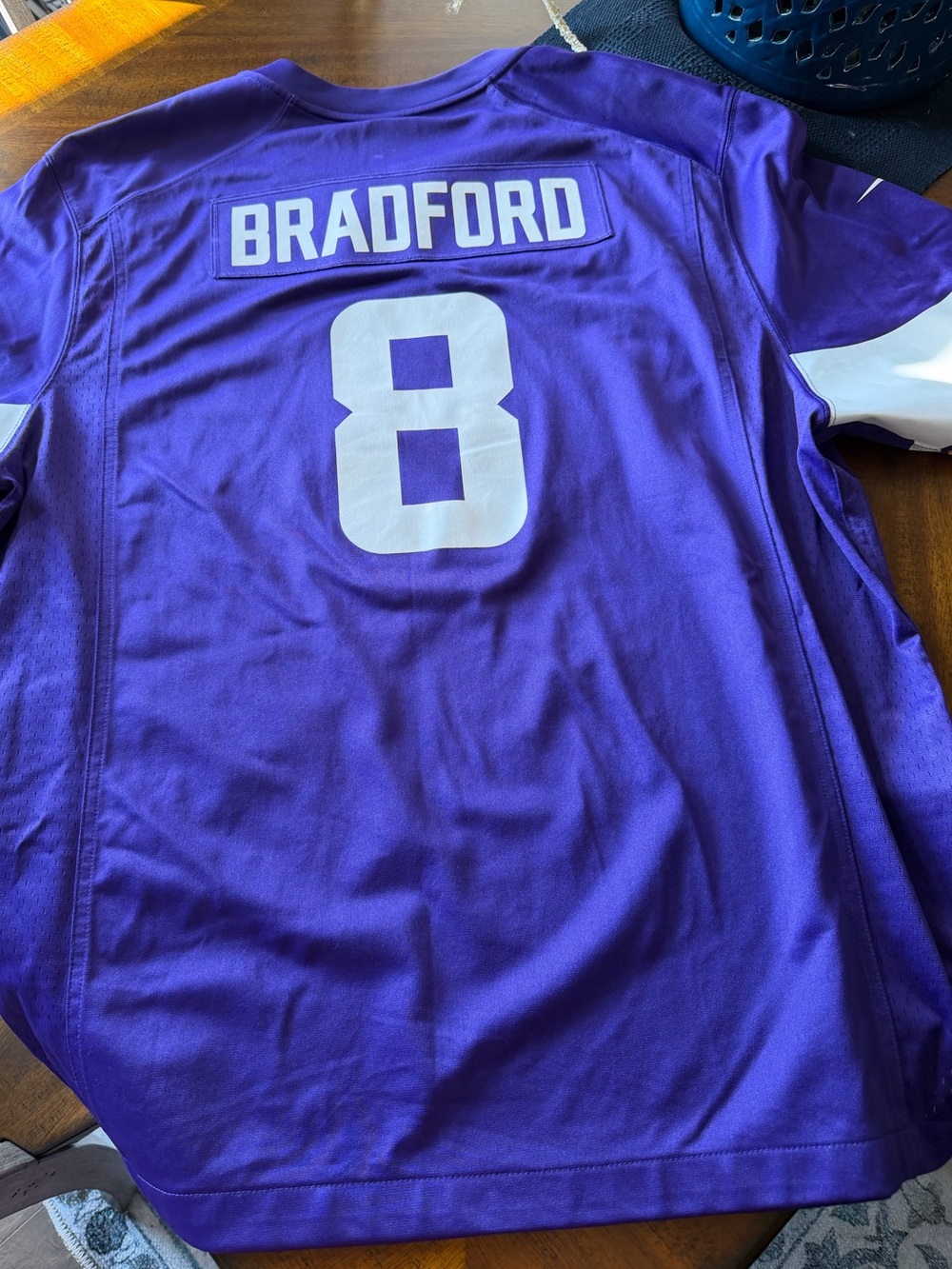 NFL Purple Bradford #8 Men’s Football Jersey